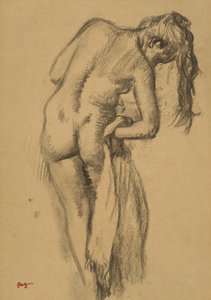 Efter badet, c.1891-92 av Edgar Degas