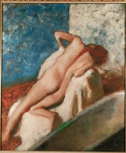 Efter badet (olja på duk) av Edgar Degas