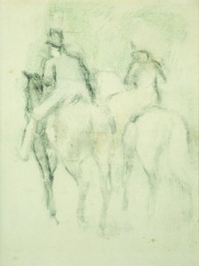 Amazon och ryttare, av Edgar Degas