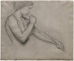 Ängel som blåser i trumpet av Edgar Degas