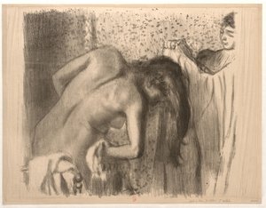 Efter badet av Edgar Degas