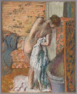 Efter badet av Edgar Degas