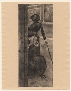På Louvren: Måleri, Mary Cassatt av Edgar Degas