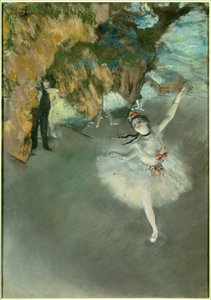 Balett eller Stjärnan eller Dansaren på scenen av Edgar Degas
