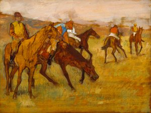 Before the Race av Edgar Degas