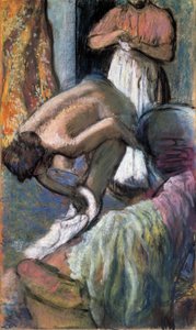 Frukost efter badet av Edgar Degas