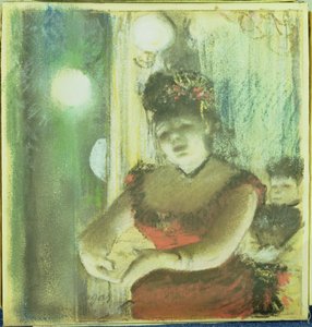 Café-konsertsångare, ca 1878 av Edgar Degas