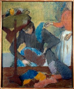Chez la modist Pastel av Edgar Degas (1834-1917) 1898 Sön. 0,91x0,75 m Paris, Orsay-museet av Edgar Degas