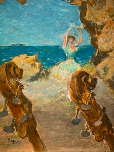Dansare. Balett scen. 1891. Olja på duk. av Edgar Degas