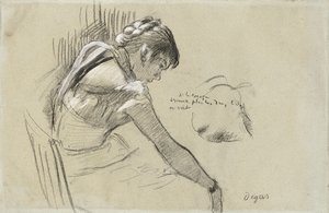 Dansare i vila; Vilande dansare, 1879 av Edgar Degas
