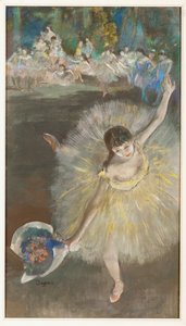 Dansare i arabesker (pastell) av Edgar Degas