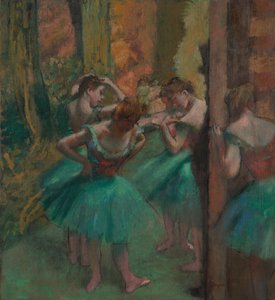 Dansare, rosa och grönt, ca. 1890. av Edgar Degas
