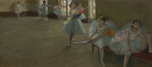 Dansare i klassrummet, ca 1880 av Edgar Degas