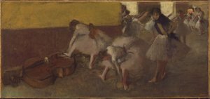 Dansare i det gröna rummet, ca 1879 av Edgar Degas