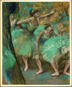 Dancers (pastell på papper) av Edgar Degas