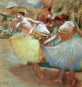 Tre dansare av Edgar Degas