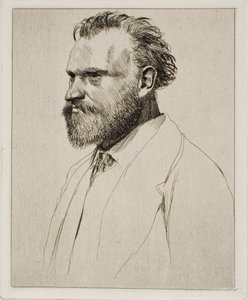 Edouard Manet, porträtt i bystlängd av Edgar Degas