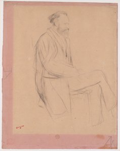 Édouard Manet, Sittande, högerprofil av Edgar Degas