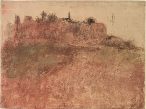 Esterel Village, ca 1890 (monotypi) av Edgar Degas