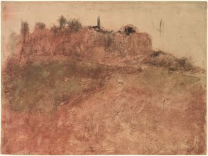 Esterel Village, ca. 1890. av Edgar Degas