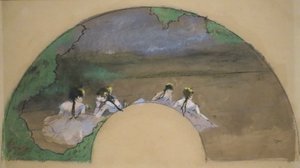 "Fan - Dancers on the Stage" av Edgar Degas, Norton Simon Museum av Edgar Degas