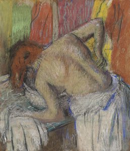Kvinna som torkar ryggen, c. 1895. av Edgar Degas
