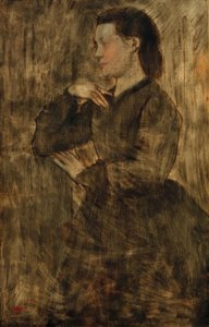 Kvinna porträtt av Edgar Degas