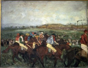 Gentlemen race. Före avresan, 1862 av Edgar Degas