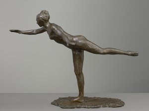 Grand Arabesque, andra gången, modellerad ca 1880-talet, gjuten 1919-21 av Edgar Degas