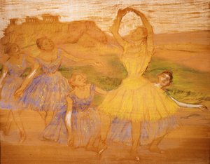 Grupp av dansare, ca 1895-1897 av Edgar Degas