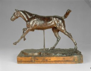 Häst galopperar på höger fot, sent 1880-tal. av Edgar Degas