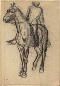 Häst och ryttare av Edgar Degas