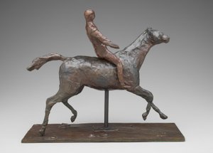 Häst och ryttare, ca 1900 (brons) av Edgar Degas