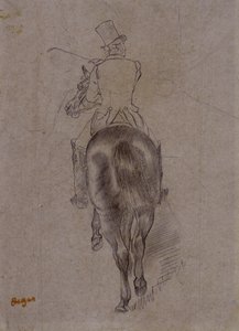 Jägare på en häst av Edgar Degas