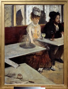 På ett café står det också "" Absinthe"" Målning av Edgar Degas (1834-1917) 1875-1876 Sön. 92x68 m. Paris, Musée d
