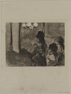 I salongen, ca. 1880-talet. av Edgar Degas