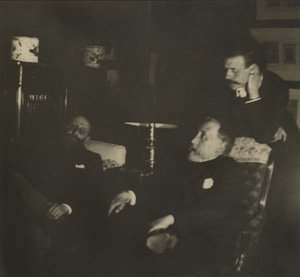 Jules Taschereau, Edgar Degas och Jacques-Emile Blanche, december 1895 av Edgar Degas