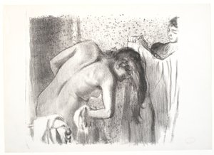 Att ta sig ur badet (stor bräda) av Edgar Degas