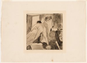 Lämnar badet av Edgar Degas