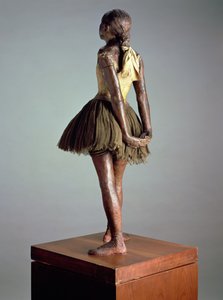 Little Dancer, 14 år, sett från baksidan (polykrom brons, satinband och trä) (se även 100777)