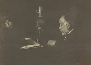 Louise Halévy läser för Degas av Edgar Degas