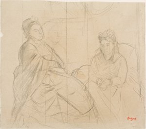 Madame Lisle och Madame Loubens av Edgar Degas