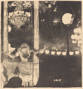 Mademoiselle Bécat på Cafe des Ambassadeurs Till ambassadörerna: Mlle Bécat, ca. 1877. av Edgar Degas