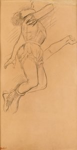 Mademoiselle La La på Circus Fernando, 1879 (svart krita på brunt papper) av Edgar Degas