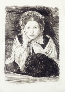 Marguerite, ca 1860-62 av Edgar Degas