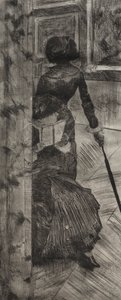 Mary Cassatt vid Louvren: The Paintings Gallery av Edgar Degas