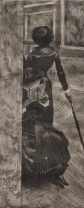 Mary Cassatt vid Louvren: The Paintings Gallery av Edgar Degas