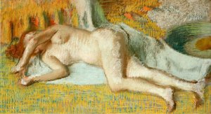 Efter badet av Edgar Degas