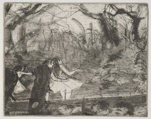 På scenen III av Edgar Degas