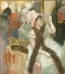 Porträtt efter en kostymbal (Porträtt av Madame Dietz-Monnin) av Edgar Degas